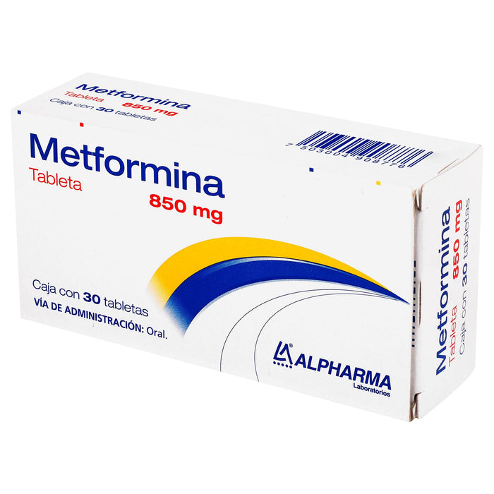 Glunovag 850Mg Con 30 Tabletas (Metformina) - WeCare Pharma