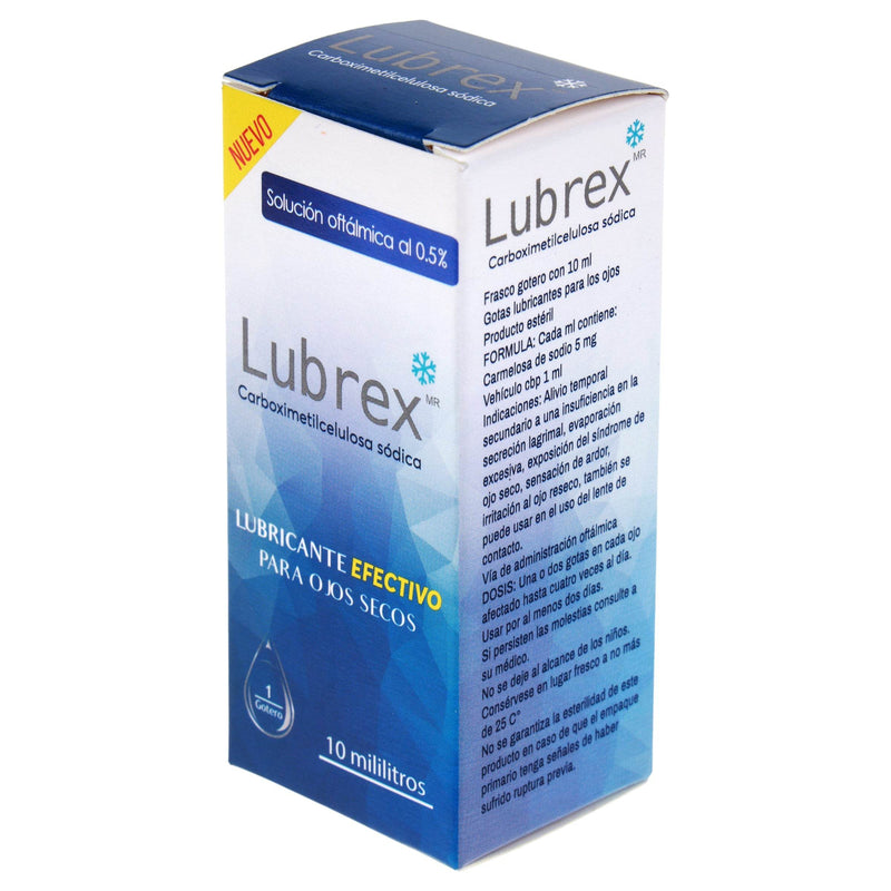 Lubrex (Carboximetilcelulosa) Solución Oft 0.5% 10Ml - WeCare Pharma