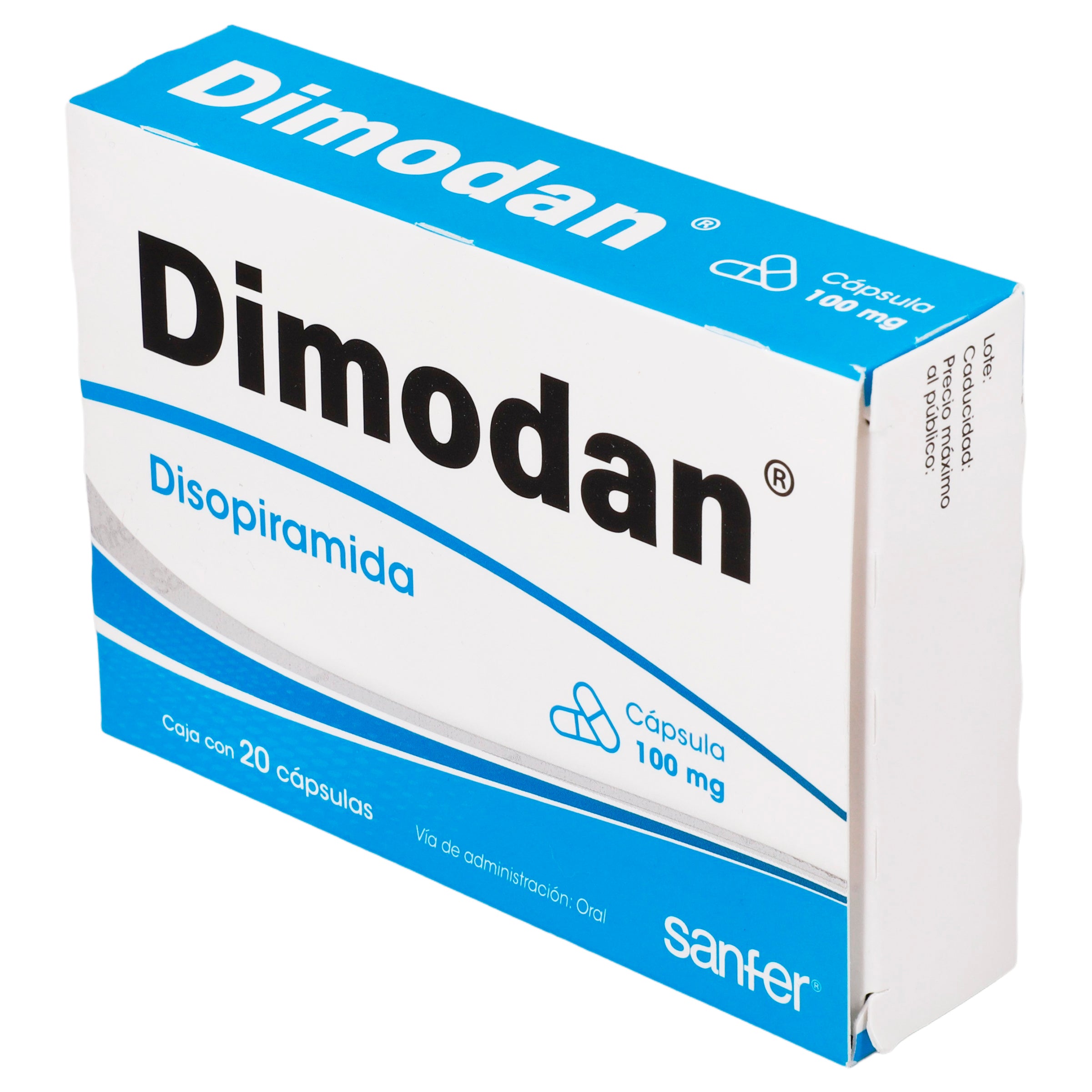 Dimodan 100Mg Con 20 Capsulas (Disopiramida) 3 - 7501070648640