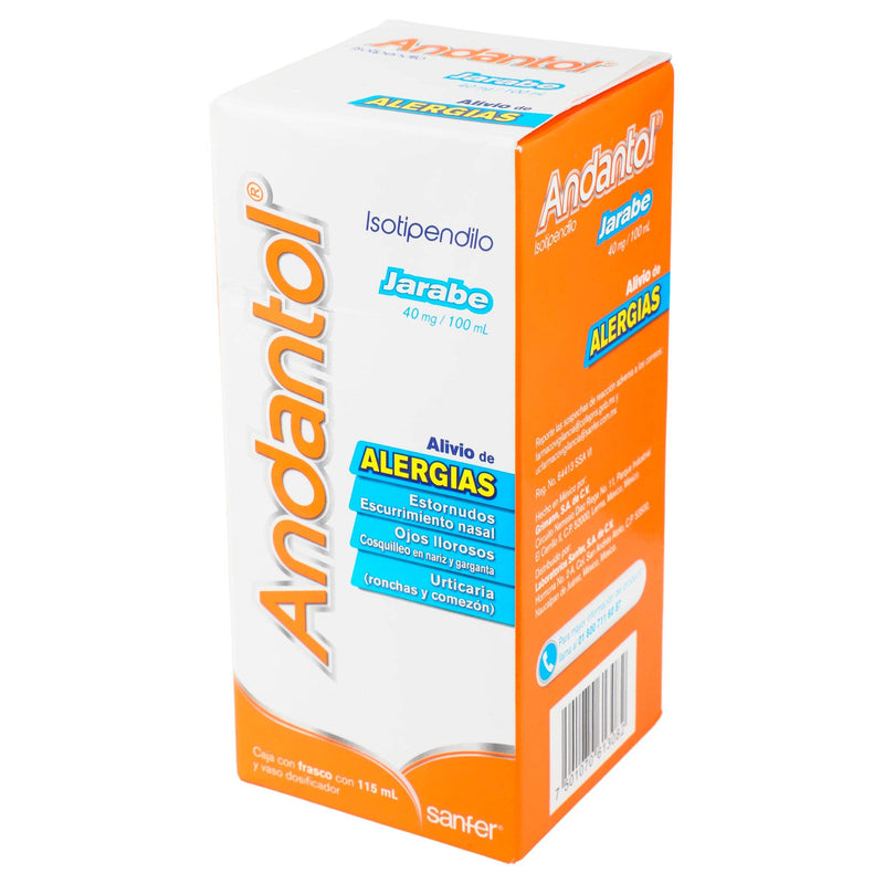 Andantol Jarabe 40Mg/100Ml 115Ml (Isotipendilo) - WeCare Pharma