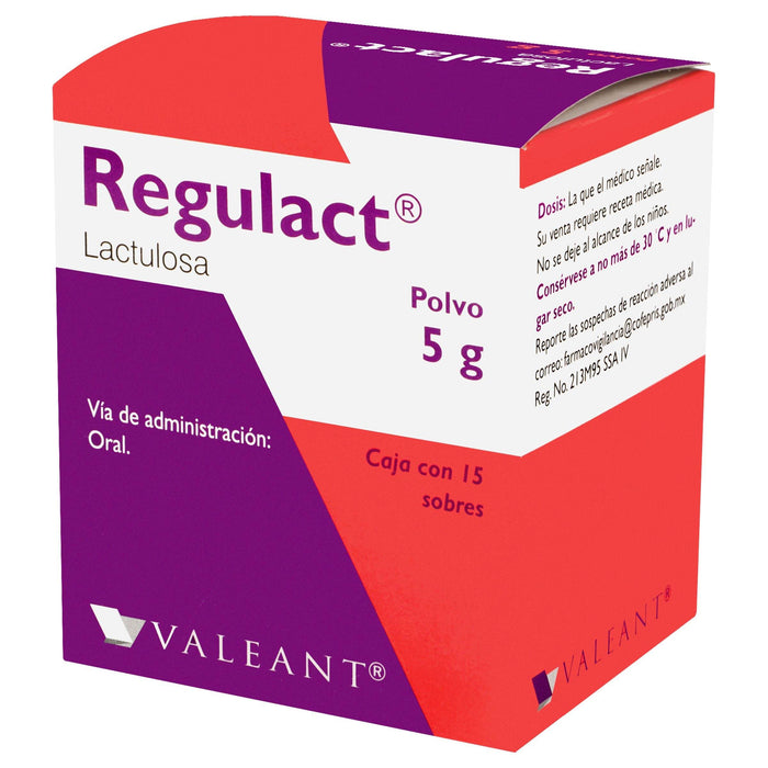 Regulact (Lactulosa) Polvo Con 15 Sobres De 5G - WeCare Pharma