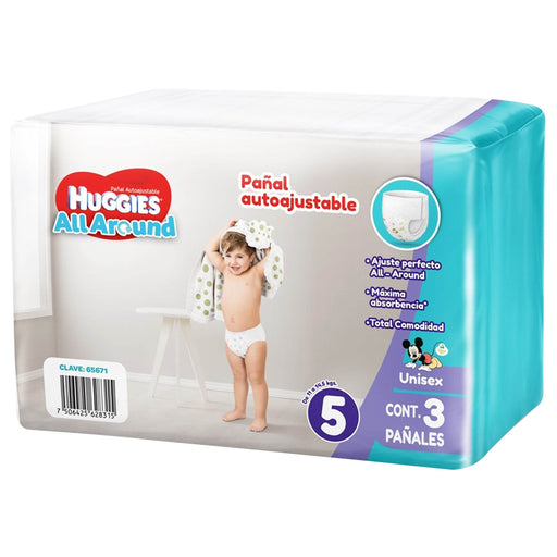 Pañal Huggies All-Around Etapa 5 Con 3 - WeCare Pharma