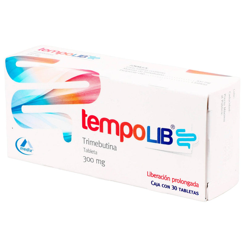 Tempolib 300Mg Con 30 Tabletas (Trimebutina) - WeCare Pharma