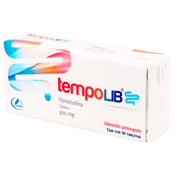 Tempolib 300Mg Con 30 Tabletas (Trimebutina) 3 - 7501293201516