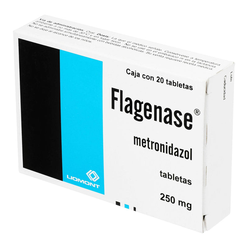 Flagenase 250Mg Con 20 Tabletas (Metronidazol) - WeCare Pharma