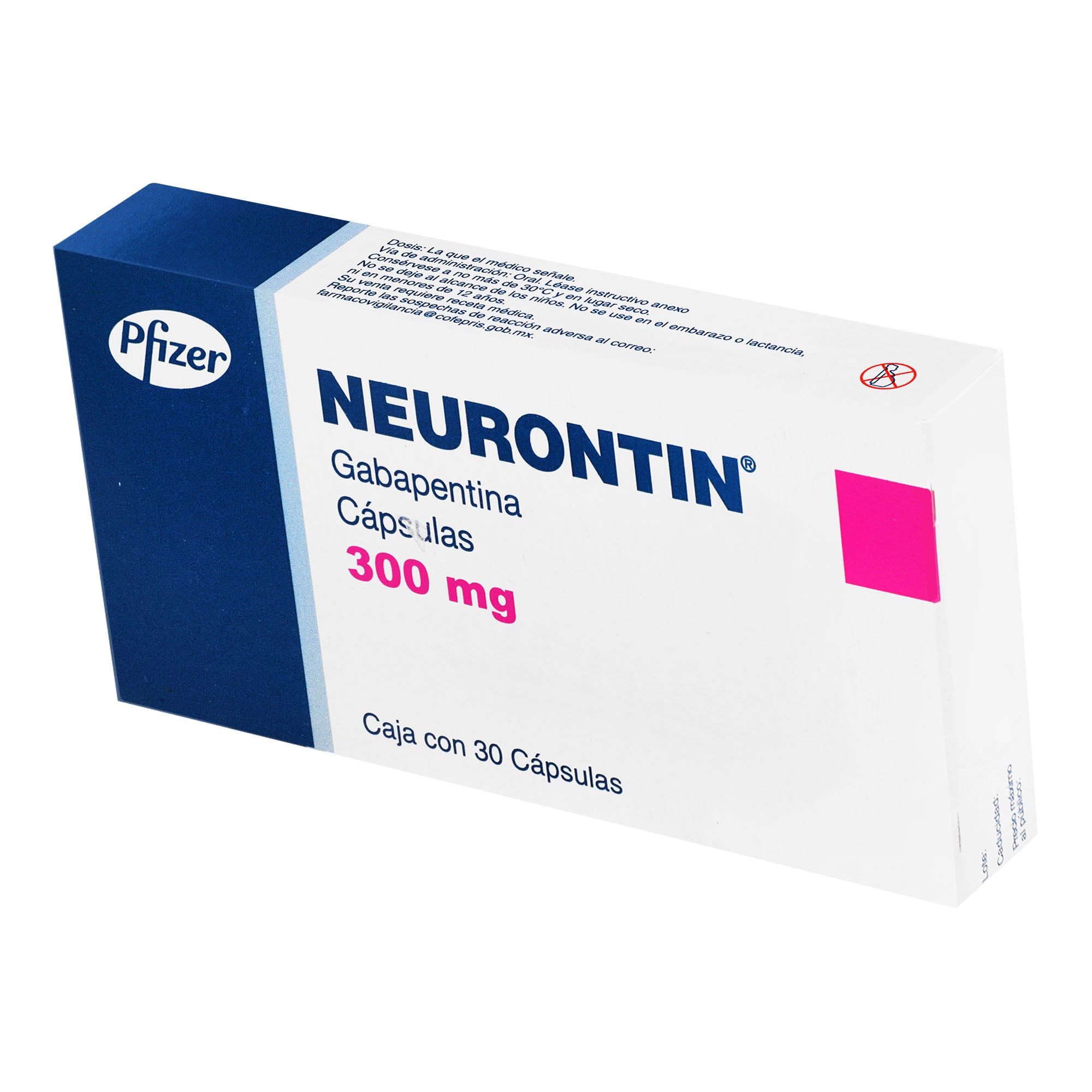 Neurontin 300Mg Con 30 Capsulas (Gabapentina) 3 - 7501287652713