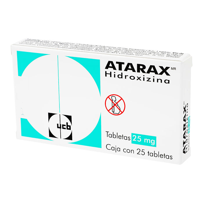 Atarax 25Mg Con 25 Tabletas (Hidroxizina) 3 - 7501088507601