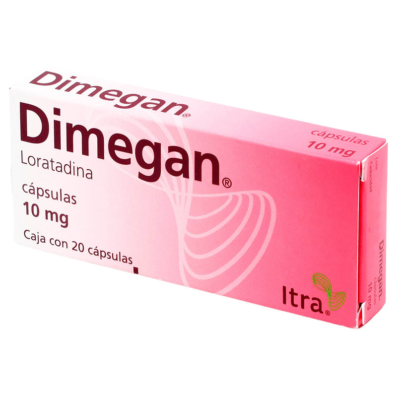 Dimegan 10Mg Con 20 Capsulas (Loratadina) - WeCare Pharma