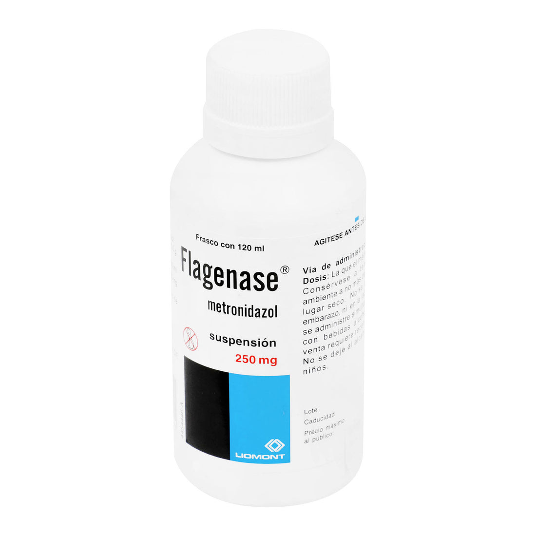 Flagenase Suspensión 250Mg/5Ml 120Ml (Metronidazol) 3 - 7501299301111