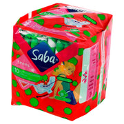 Toallas Saba Teens Ultradelgada Larga Con Alas Con 10 - WeCare Pharma