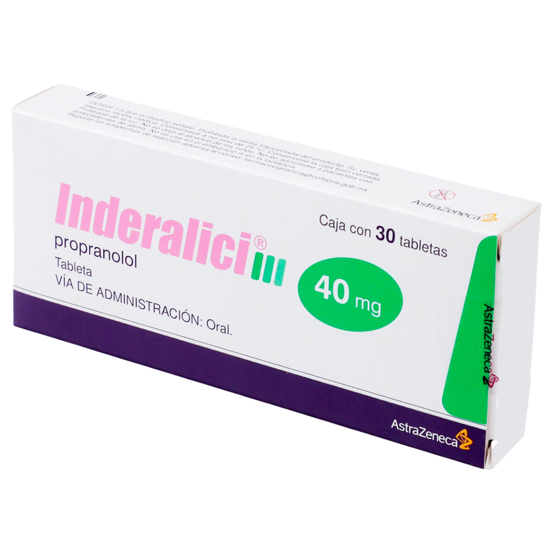 Inderalici 40Mg Con 30 Tabletas (Propranolol) 4 - 5000456054317