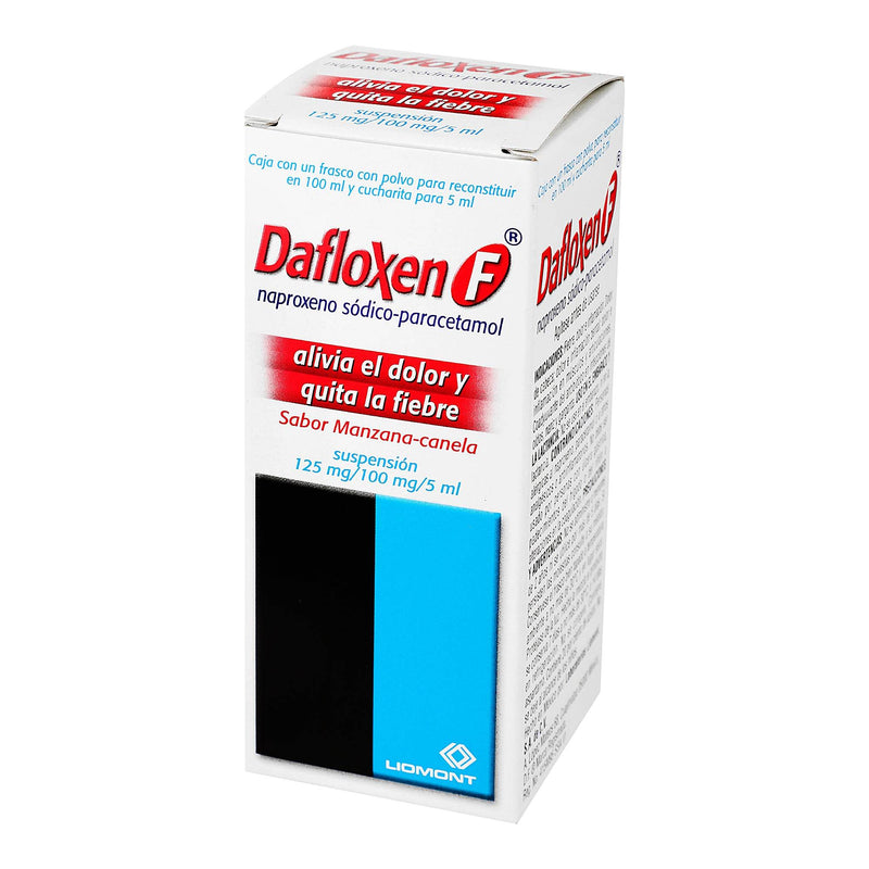 Dafloxen F Suspensión 125Mg/100Mg/5Ml 100Ml (Naproxeno/Paracetamol) - WeCare Pharma
