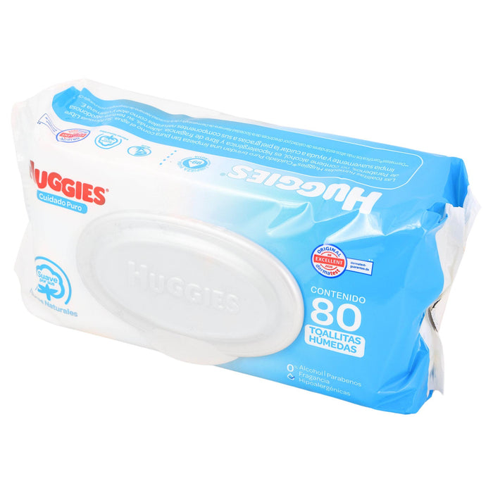 Toallitas Humedas Huggies Cuidado Puro Con 80 - WeCare Pharma