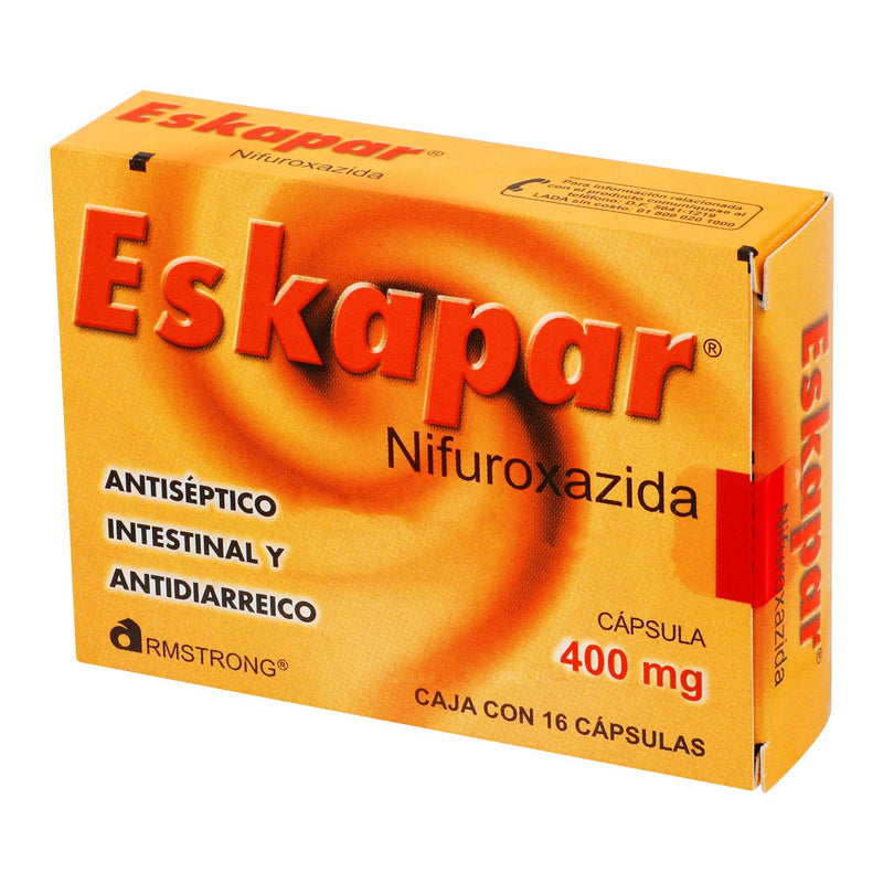 Eskapar 400Mg Con 16 Capsulas (Nifuroxazida) - WeCare Pharma