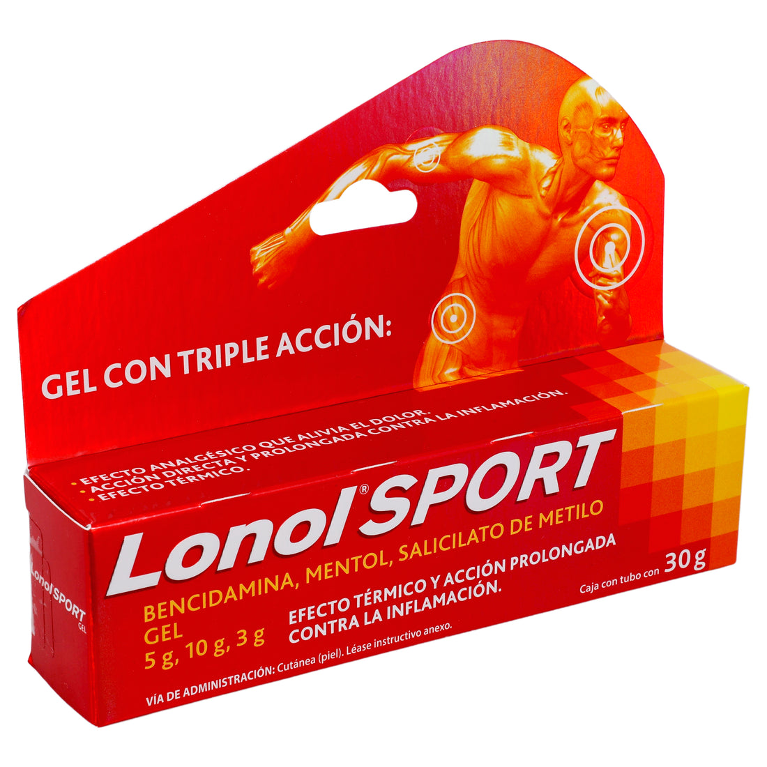 Lonol Crema 5/10G/3G Tubo 30G (Bencidamina/Mentol/Salicilato De Metilo) 3 - 7501165011403