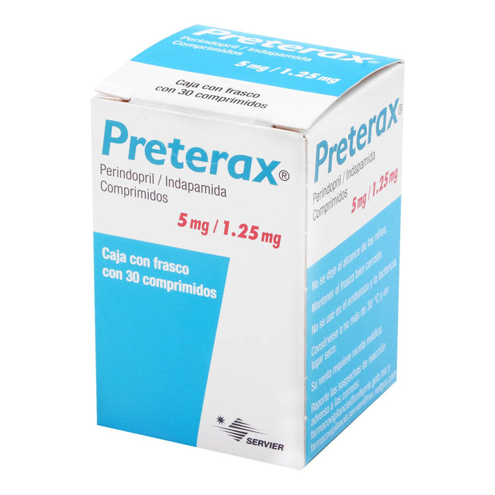 Preterax 5Mg/1.25Mg Con 30 Comprimidos (Perindopril/Indapamida) - WeCare Pharma