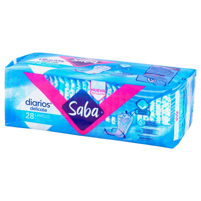 Protectores Diarios Saba Delicate Largo Con 28 - WeCare Pharma