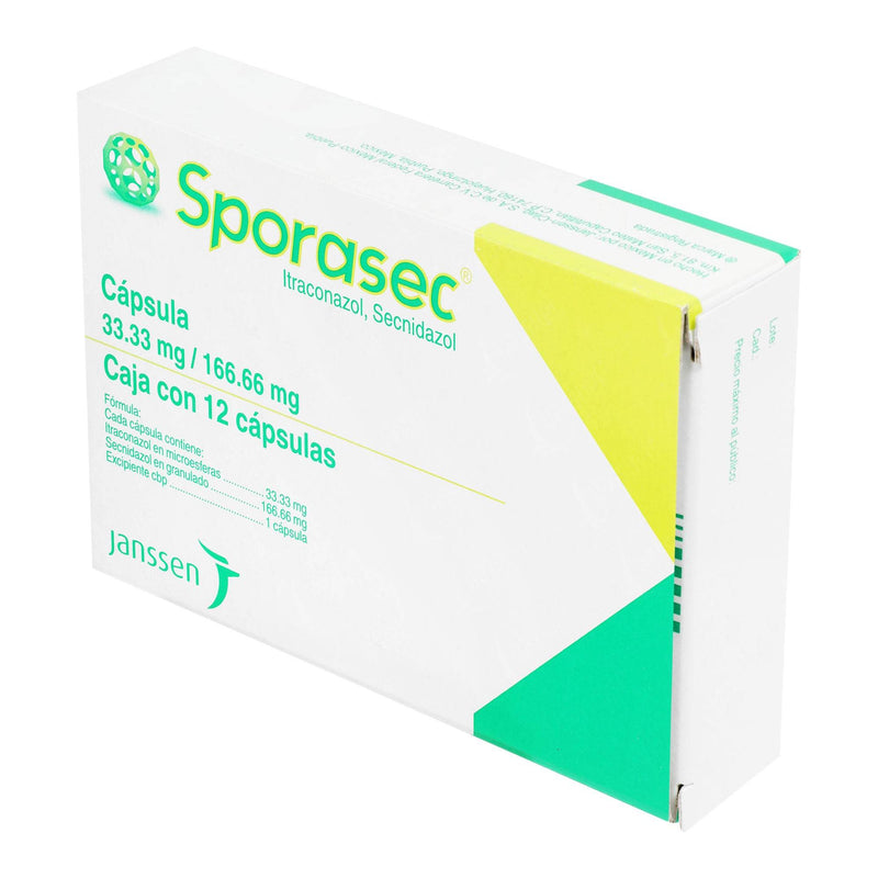 Sporasec 33.3Mg/166.6Mg Con 12 Capsulas (Itraconazol/Secnidazol) - WeCare Pharma