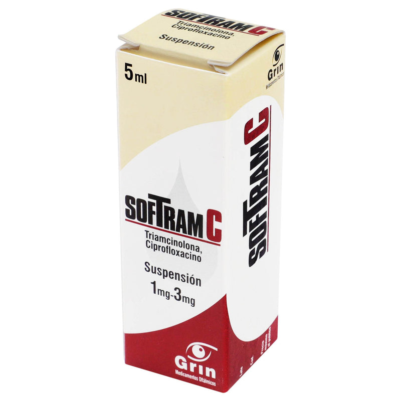 Softram C Gotas 1Mg/3Mg 5Ml (Triamcinolona/Ciprofloxacino) - WeCare Pharma