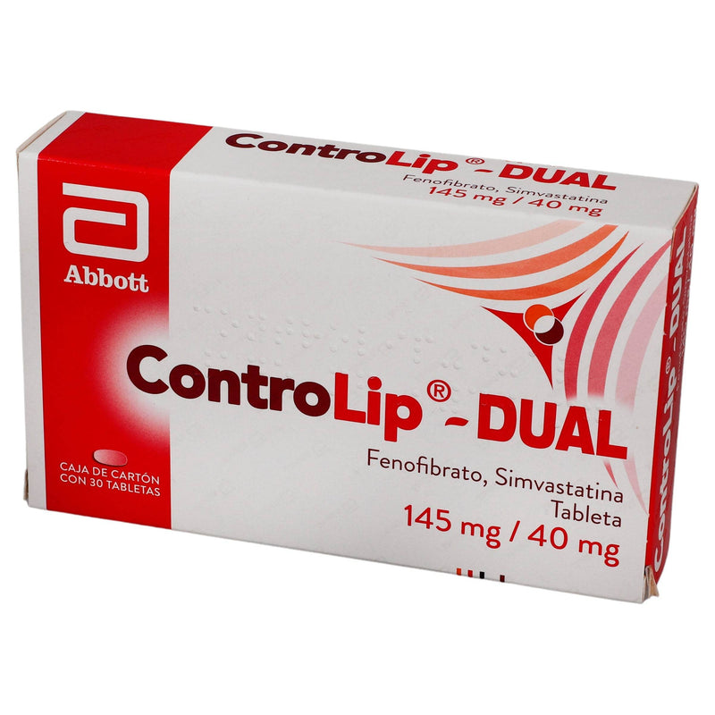 Controlip Dual 145Mg/40Mg Con 30 Tabletas (Fenobibrato/Simvastatina) - WeCare Pharma