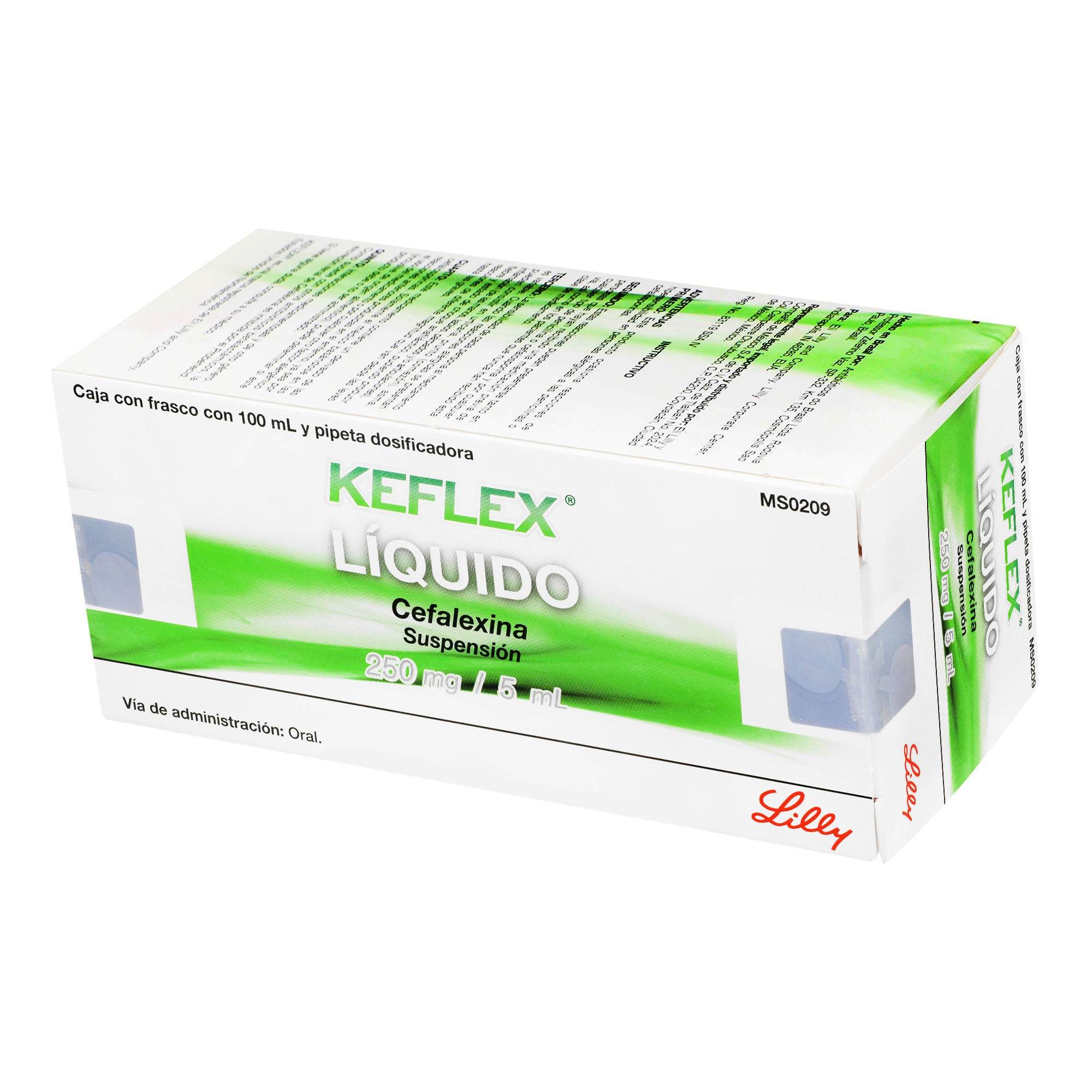 Keflex Liquido Suspensión 250Mg/5Ml 100Ml (Cefalexina) — WeCare Pharma