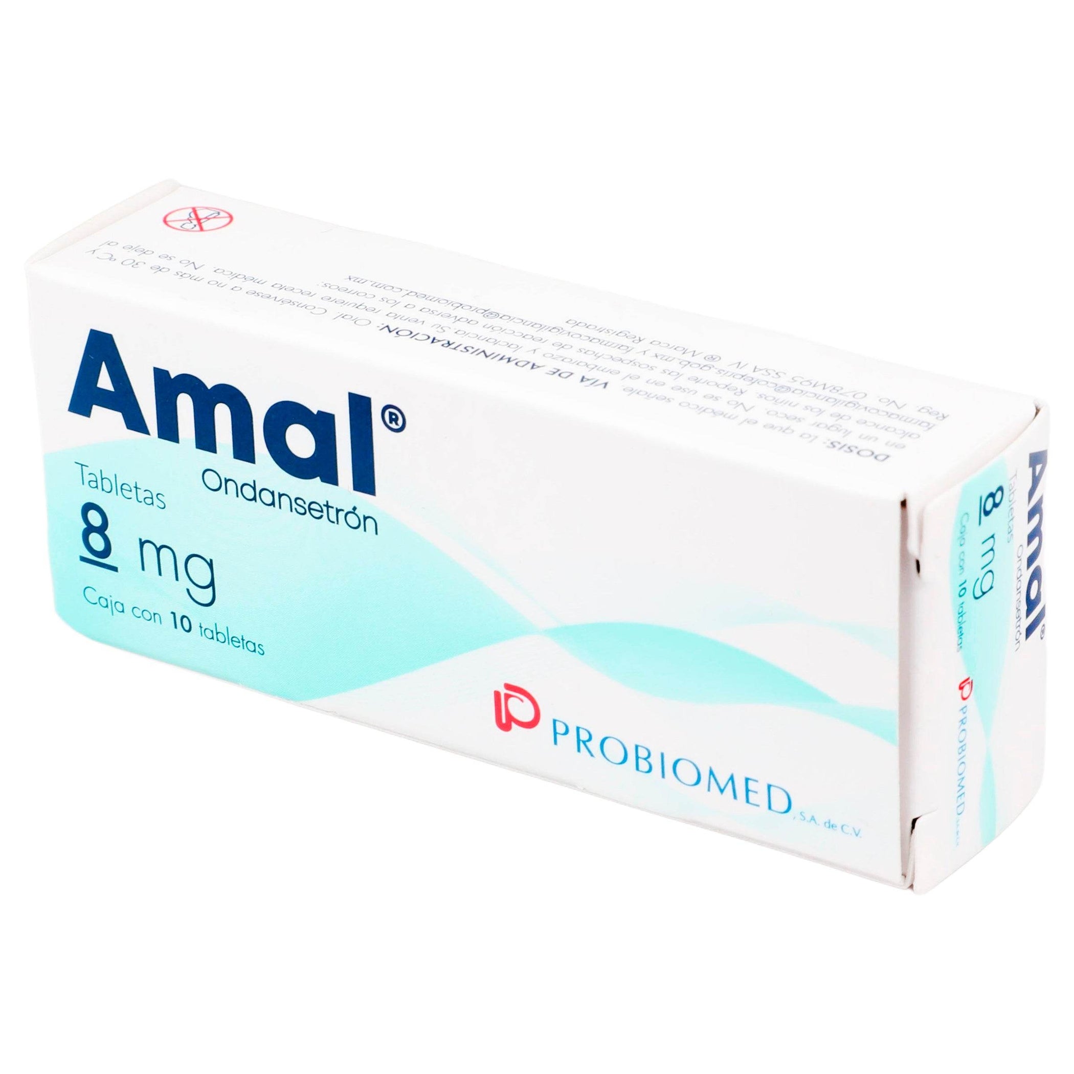 Amal 8Mg Con 10 Tabletas (Ondansetron) — WeCare Pharma