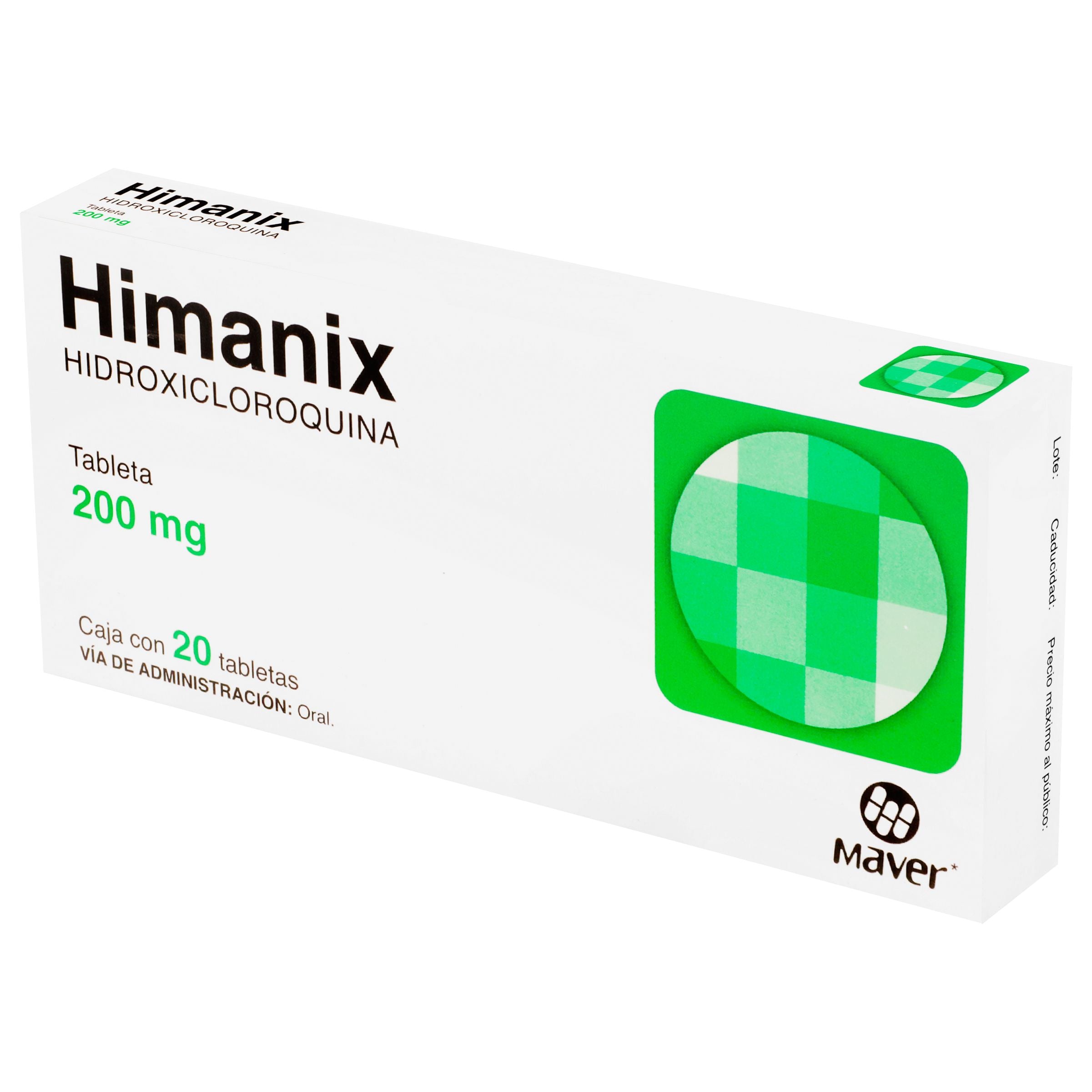 Himanix 200Mg Con 20 Tabletas (Hidroxicloroquina) 3 - 7502009747458