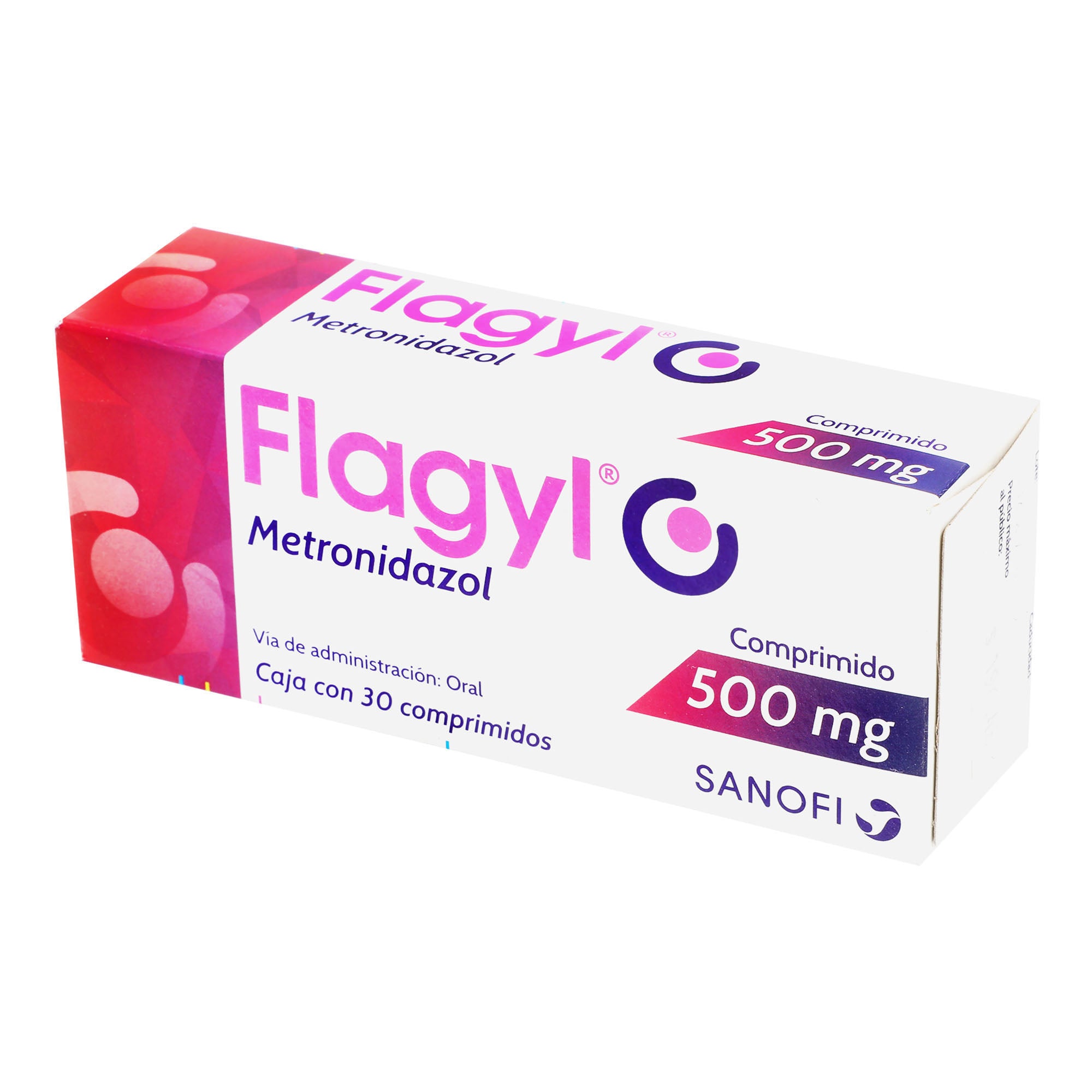 Flagyl 500Mg Con 30 Tabletas (Metronidazol) 3 - 7501072340092