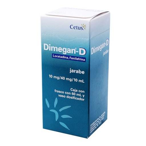 Dimegan D Jarabe 10Mg/40Mg 60Ml (Loratadina/Fenilefrina) - WeCare Pharma