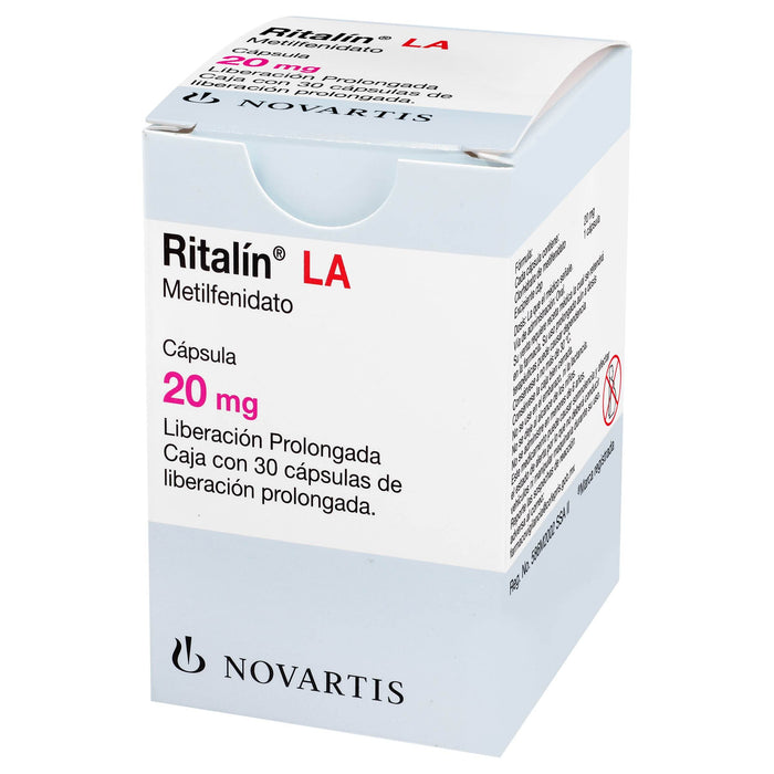 Ritalin La (Metilfenidato) Capsulas 20Mg Con 30 - WeCare Pharma
