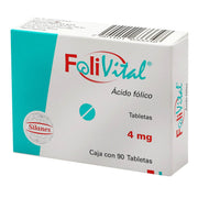 Folivital 4Mg Con 90 Tabletas (Acido Folico) - WeCare Pharma