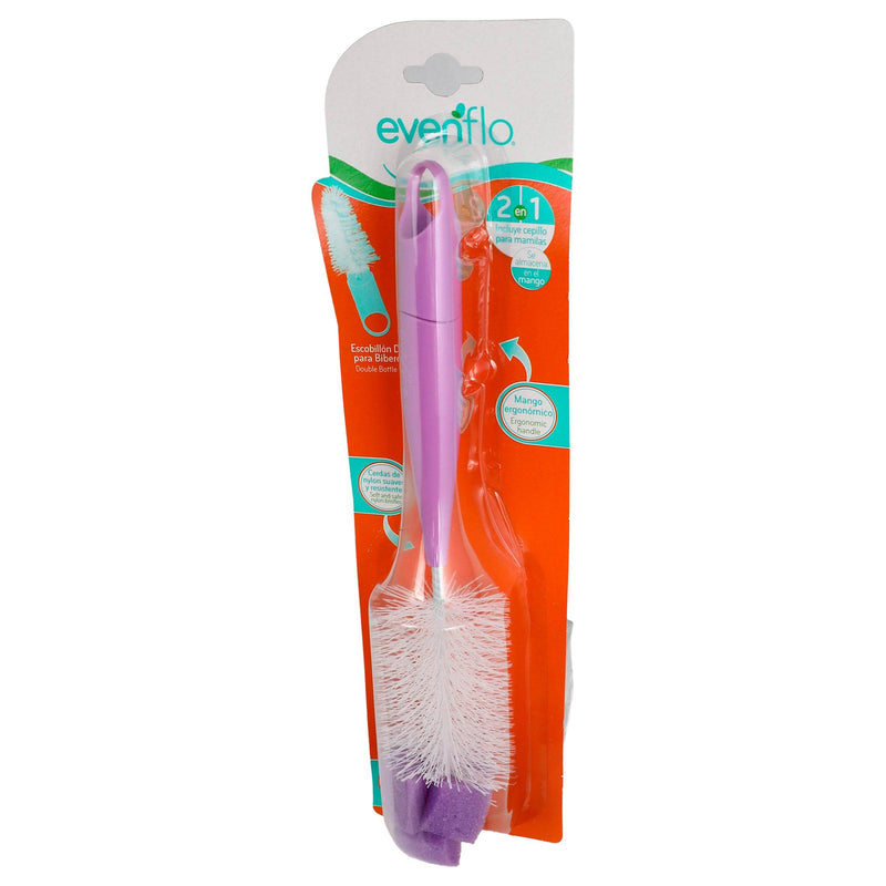 Escobillon Doble Con Esponja Evenflo - WeCare Pharma