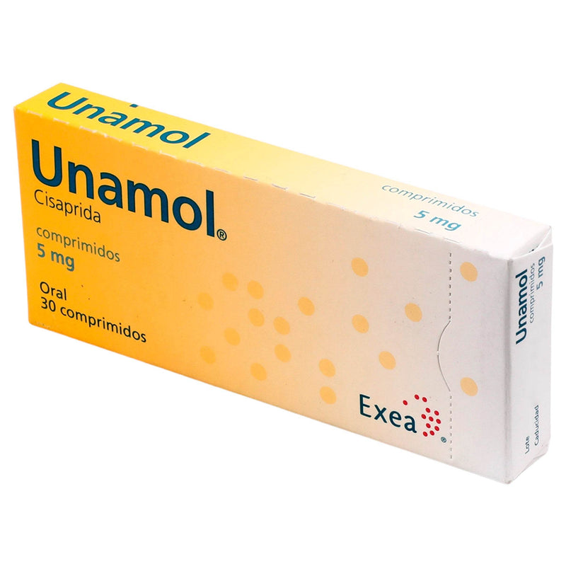 Unamol 5Mg Con 30 Comprimidos (Cisaprida) - WeCare Pharma