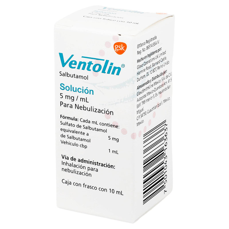 Ventolin Frasco 5Mg/Ml 10Ml Ampulas (Salbutamol) - WeCare Pharma