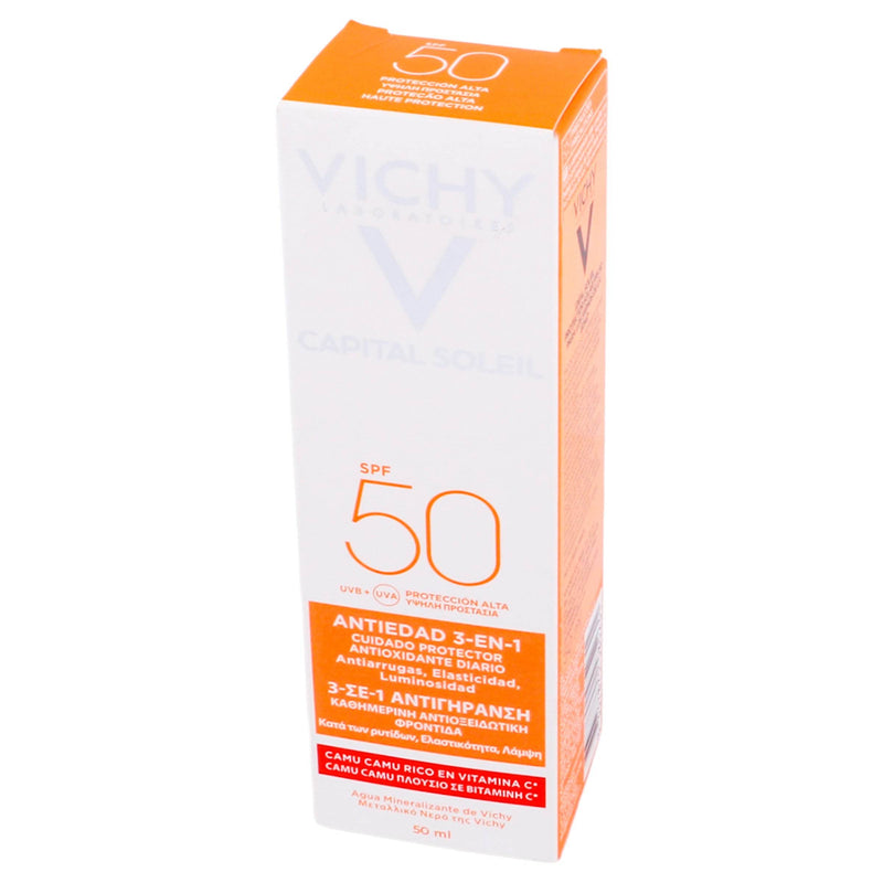 Vichy Capital Soleil Fps50 Antiedad 3En1 50Ml - WeCare Pharma