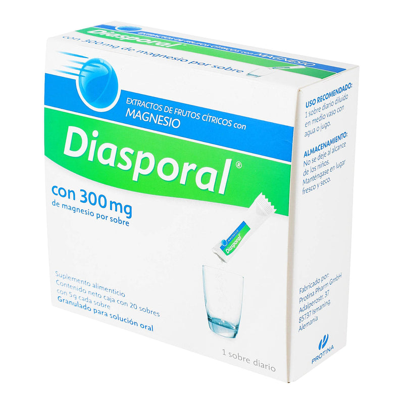 Diasporal Sobre 300Mg Con 20 (Extractos Frutos Citricos/Magnesio) - WeCare Pharma
