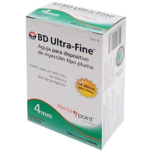 Aguja Para Pluma Bd 32Gx4Mm Con 10 - WeCare Pharma