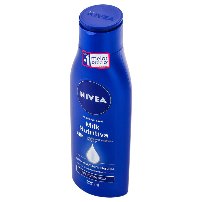 Crema Corporal Nivea Milk Nutritiva Extra Seca 220Ml - WeCare Pharma