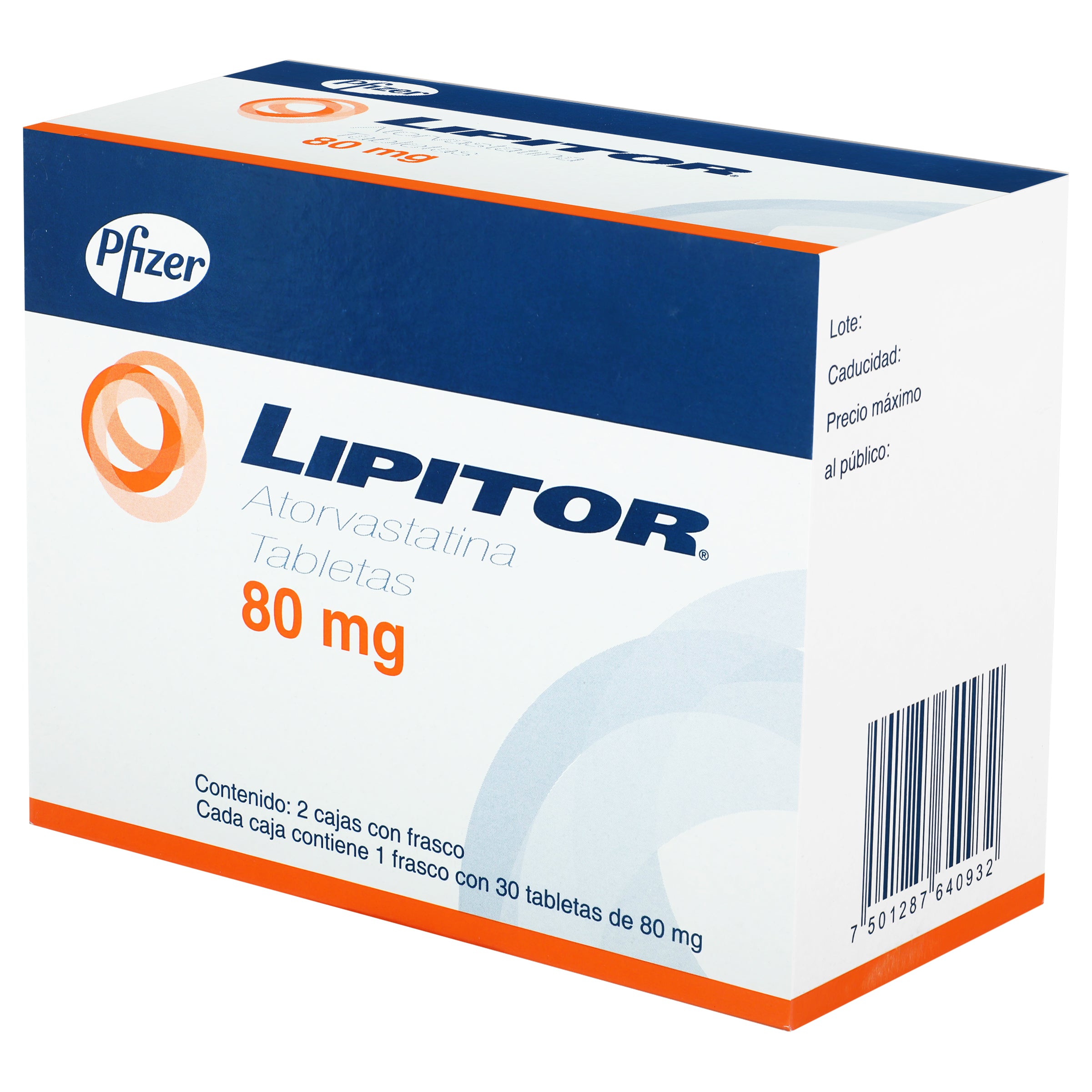 Lipitor 80Mg Con 30+30 Tabletas (Atorvastatina) 4 - 7501287640932