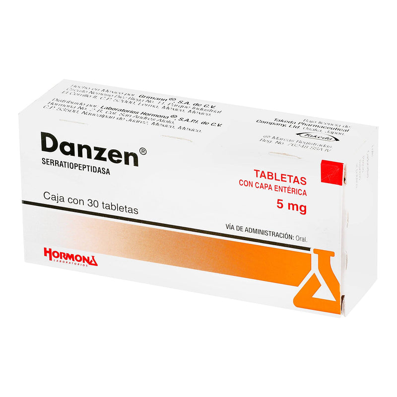 Danzen 5Mg Con 30 Tabletas (Serratiopeptidasa) - WeCare Pharma