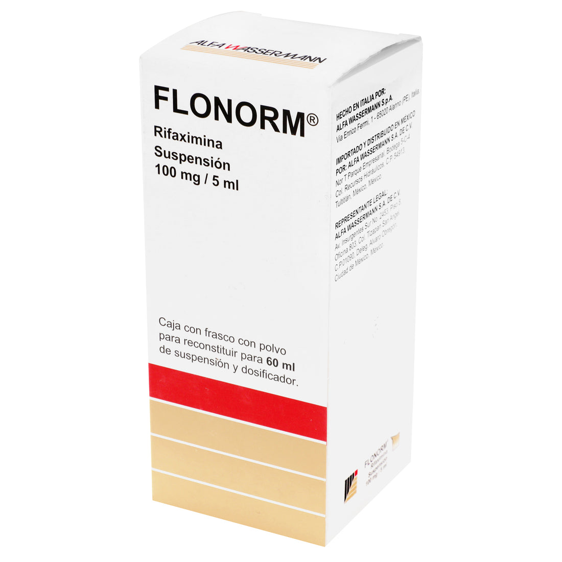 Flonorm Suspensión 100Mg/5Ml 60Ml (Rifaximina) 3 - 8020030053175