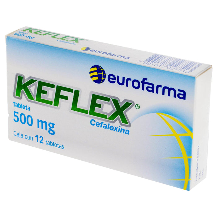 Keflex 500Mg Con 12 Tabletas (Cefalexina) - WeCare Pharma