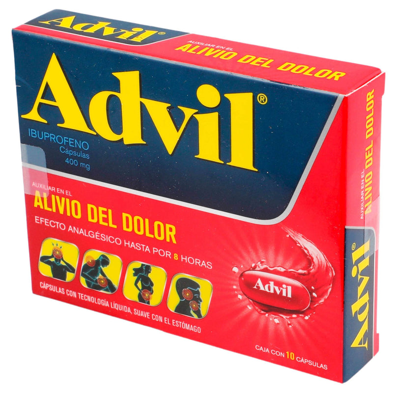 Advil Max 400Mg Con 10 Capsulas (Ibuprofeno) - WeCare Pharma