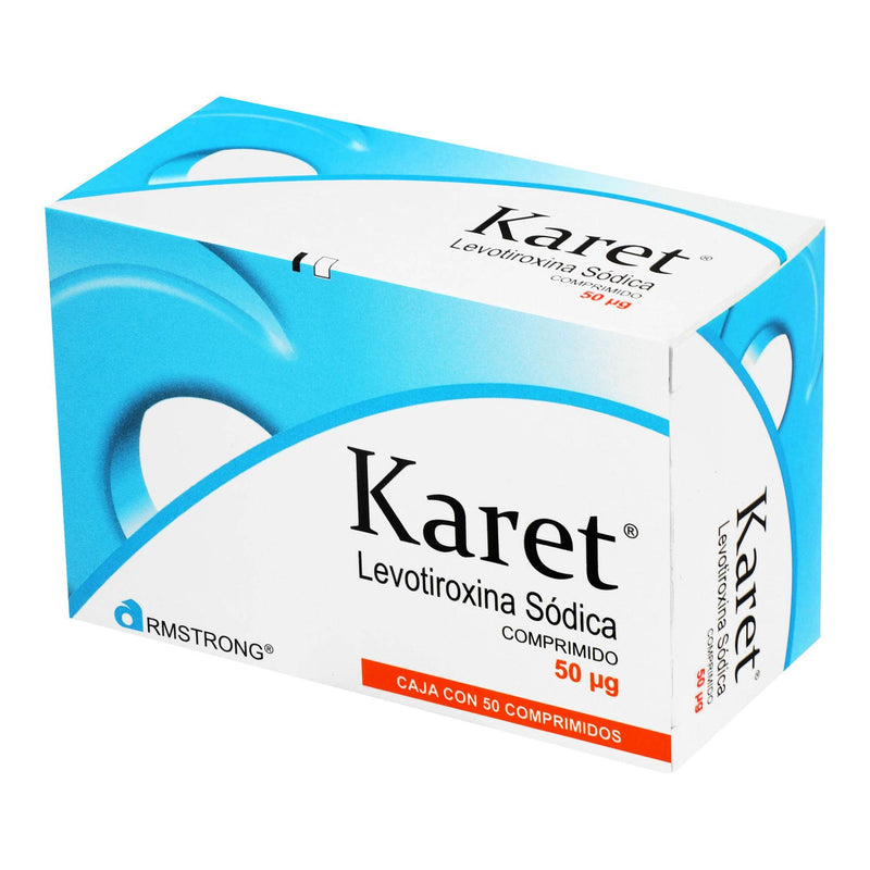 Karet 50 Mcg Con 50 Tabletas (Levotiroxina Sodica)  WeCare Pharma