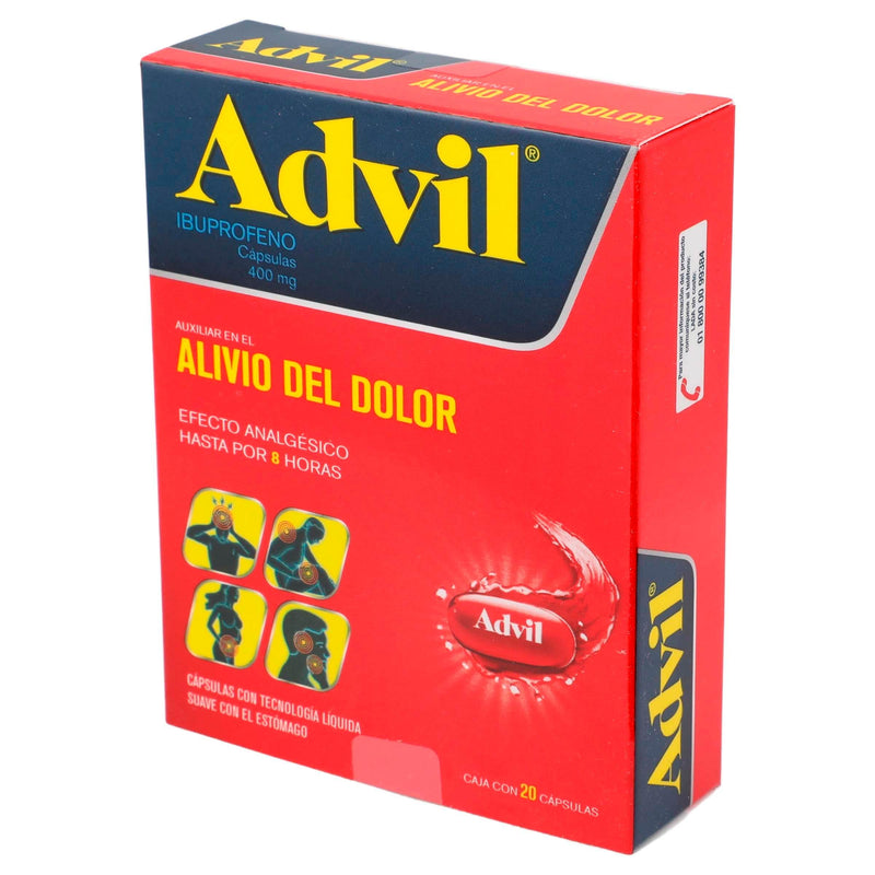 Advil Max 400Mg Con 20 Capsulas (Ibuprofeno) - WeCare Pharma