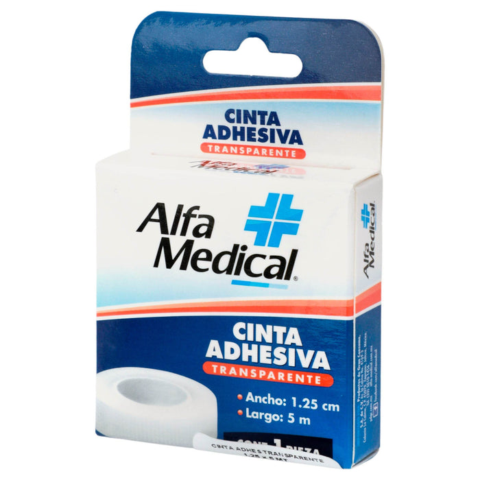 Cinta Adhesiva Transparente 1.25Cm X 5M Alfa Medical - WeCare Pharma