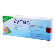 Zyrtec 10Mg Con 10 Tabletas (Cetirizina) - WeCare Pharma