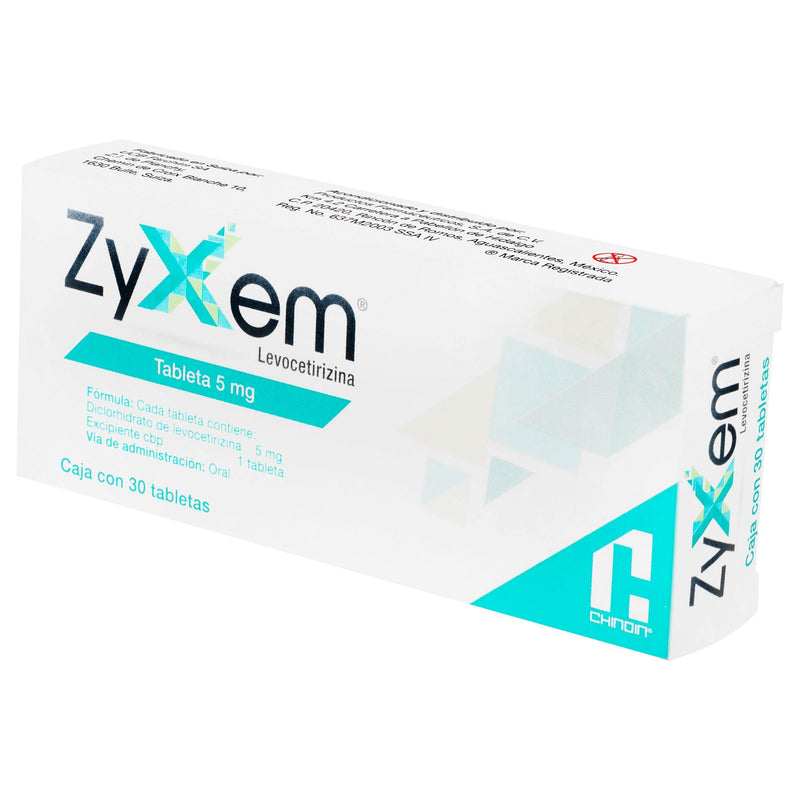 Zyxem (Levocetirizina) Tabletas 5Mg Con 30 - WeCare Pharma