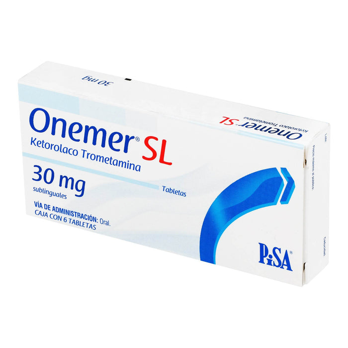 Onemer Sl 30Mg Con 6 Tabletas (Ketorolaco) - WeCare Pharma