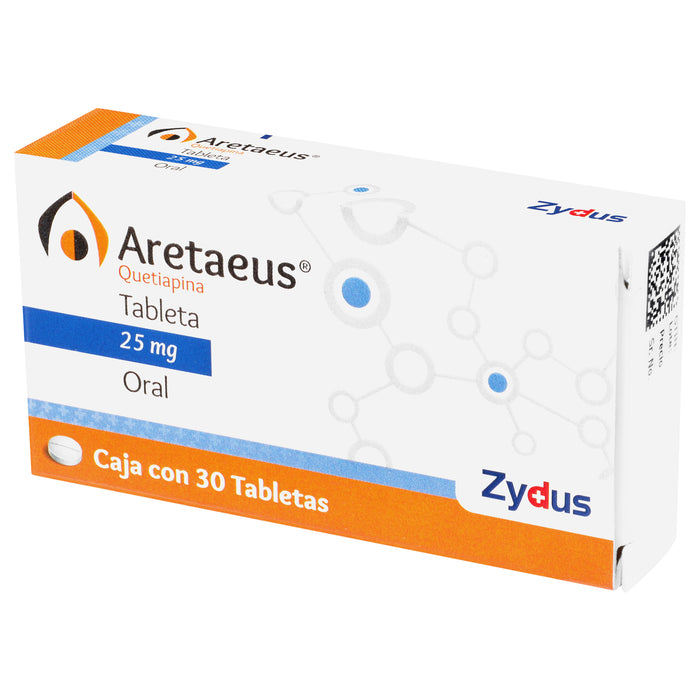 Aretaeus 25Mg Con 30 Tabletas (Quetiapina) 4 - 8901120004386